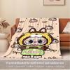 1pc Cute,Cartoon,Character Flannel Blanket - Lightweight Soft for All Seasons, Ideal for Couch, Office, Bed, Travel, Camping - Unique Gift,