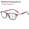 Новые прогрессивные мультифокальные очки для чтения 3 в 1 для женщин, очки с защитой от синего света, легко смотреть вдаль и вблизи +1.0 до +4.0
