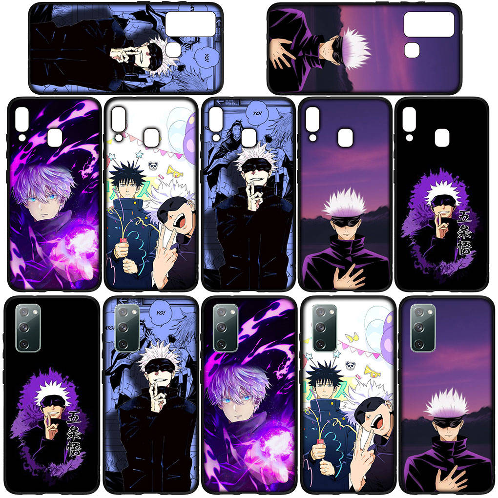Чехол для телефона Samsung Galaxy S25 S24 S23 iPhone 16 15 Xiaomi Redmi Note 14 13 12 16E X 11 Pro OPPO Moto Huawei Anime Jujutsu Kaisen Gojo Satoru Cover