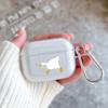 Мультяшный Утенок Сомнения Силиконовый Чехол для Apple Airpods 2 1 Чехлы для Наушников с Крючком для Airpod Pro 3 Pro2 Прозрачные Защитные Чехлы