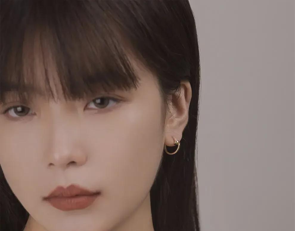 Серьги Niche Cold Style в форме ногтей из чистого серебра для женщин - простые, элегантные, легкие и роскошные