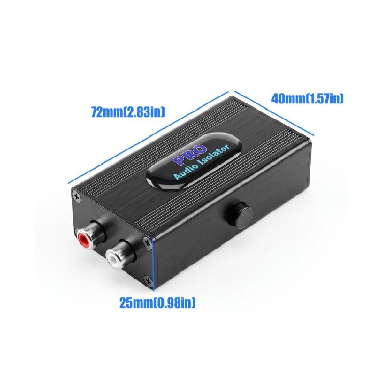 Ground Noise Isolator for Car Music Systems and Home Stereo Connection, with Plugs and Plays Ground Relief