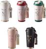 Snoopy vacuum insulated water bottle thermos coffee cup 500ml 3WAY drinking spout straw large capacity wide mouth leak-proof thermal insulation easy