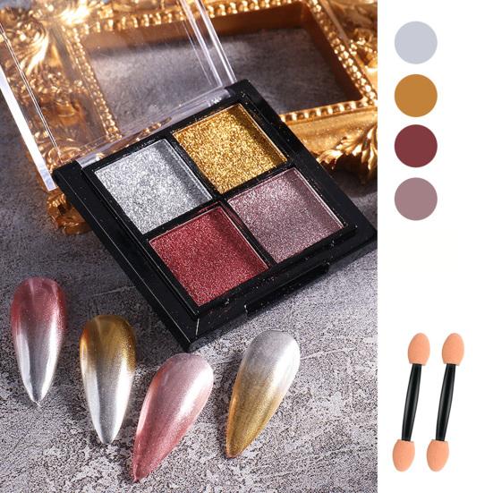 Yousheng Nail Art Powder Glitter Долговечный цветной хромированный зеркальный пигмент для ногтей Украшения DIY Пудра для макияжа