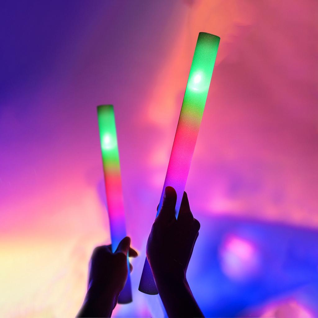 Concert Light Stick LED Colorful Luminous Foam Sponge Stick Festive Atmosphere Supplies