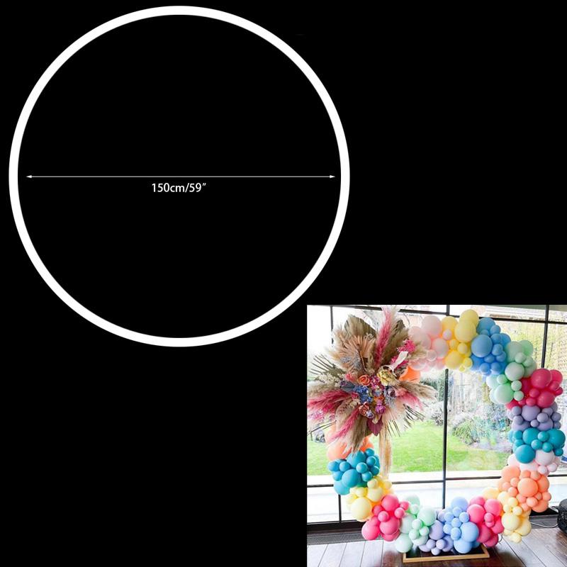 Plastic Round Balloon Arch Ring DIY Background Holder Circle Wreath Ballon Column Base Wedding Birthday Party Decor Baby Shower