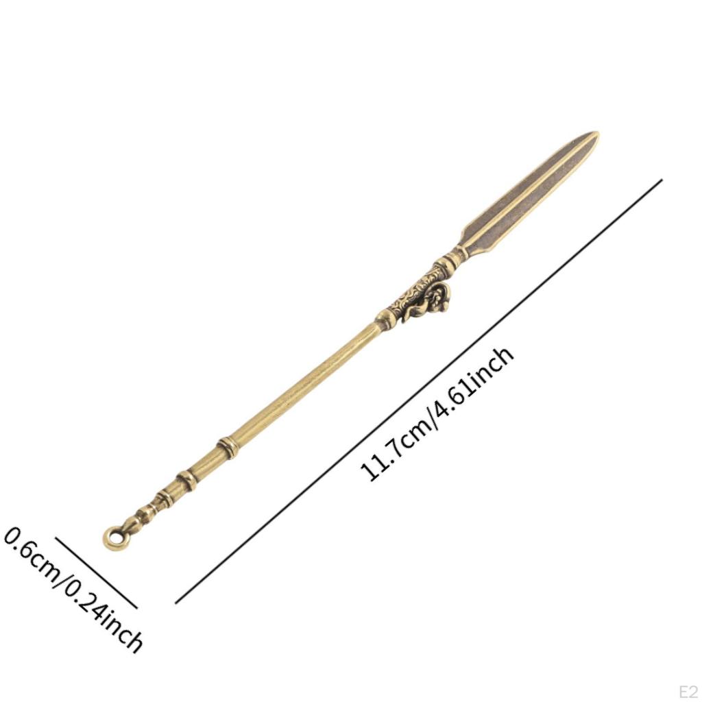 Brass Pendants Spear Model Photo Props Gifts Purse Creative Copper Knife Sculpture