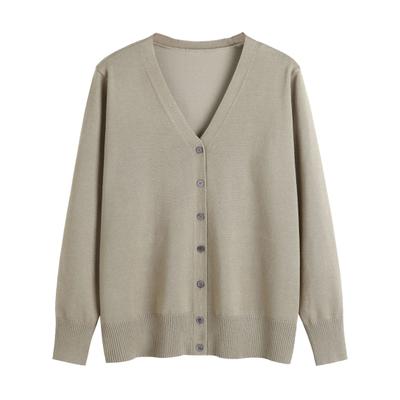 Женский свитер, пальто, однобортный однобортный свитер на пуговицах с длинными рукавами, повседневный кардиган, мягкая повседневная осенняя куртка с v-образным вырезом для повседневной носки