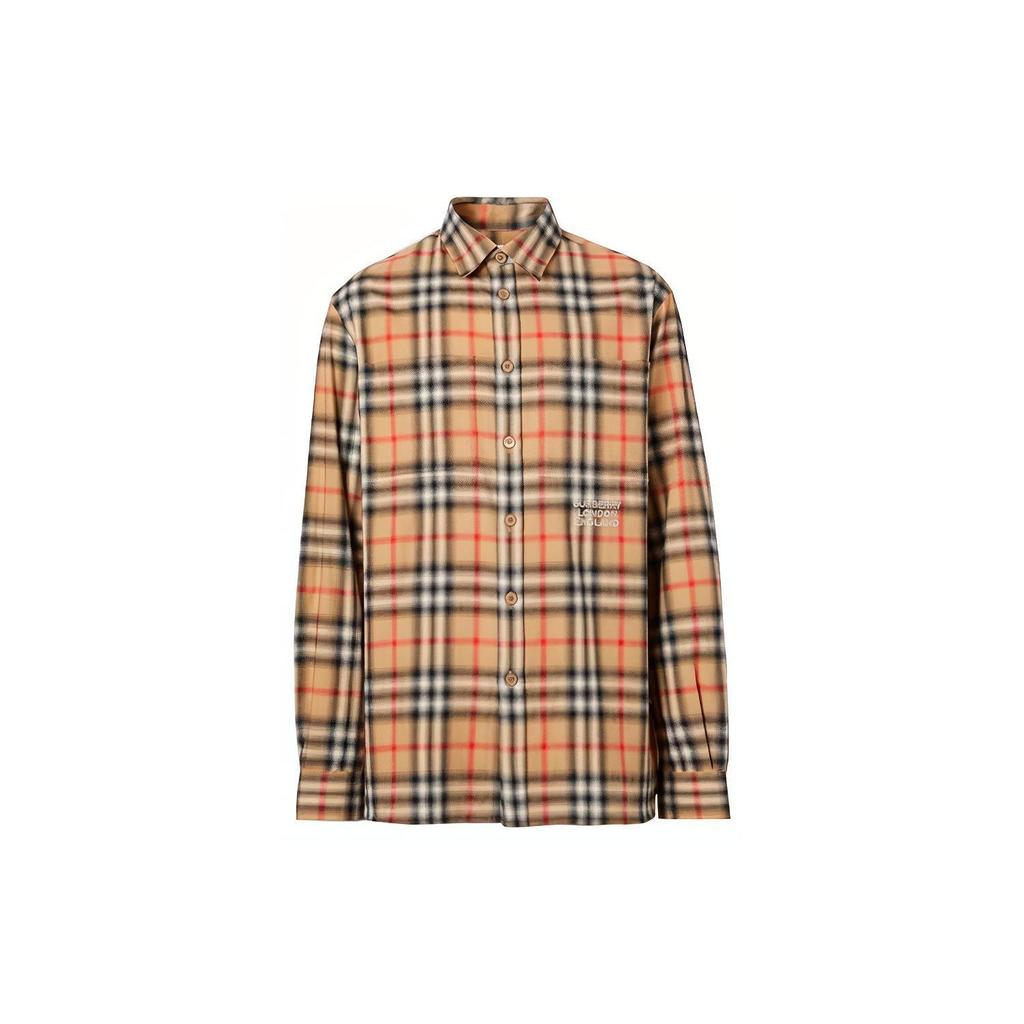 Burberry Рубашка Мужская Архивный Бежевый 80367731