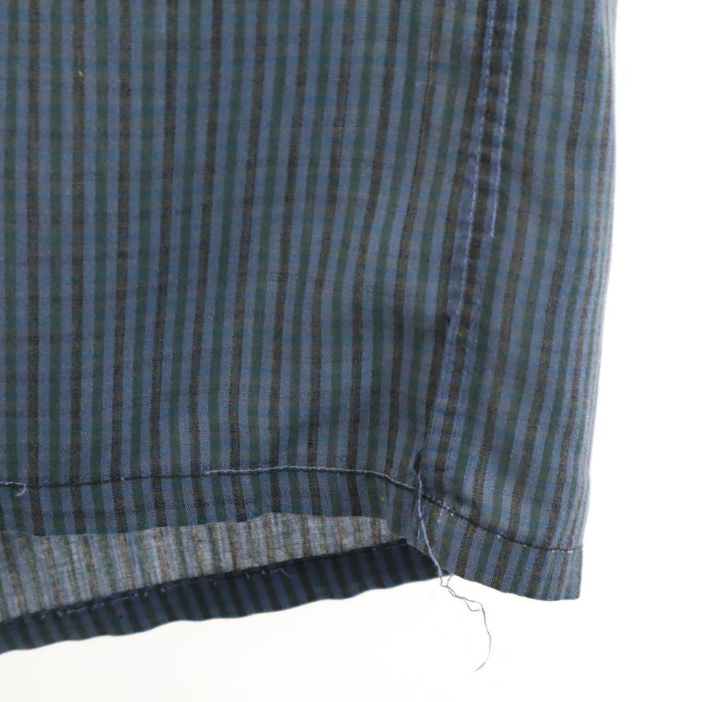 McGregor Винтажная рубашка 60-х годов, сделано в США, клетчатый узор, короткий рукав, открытый воротник, мужская, б/у