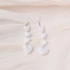 Trendy Acrylic Love Heart Drop Earrings for Women Romantic Long Dangle Earrings Korean Pendientes Jewelry White Red Color