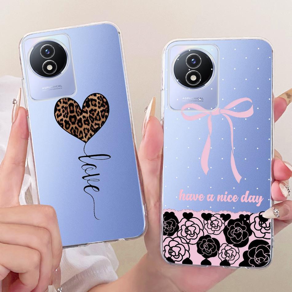 Для Vivo Y02 Y02A Y02T Y02S Новый Чехол для Телефона в Простом Стиле Для Vivo Y02 Y02A Y02t Y02s Прозрачные Мягкие Силиконовые Чехлы из ТПУ