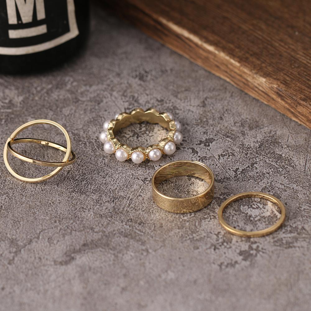 2024 Открытое кольцо Набор из 6 предметов Персонализированное кольцо Кольцо в стиле панк Мода Нейтральный тренд