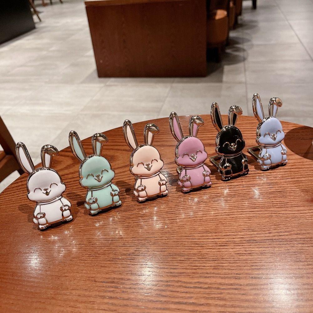 ABS Bunny Finger Ring Holder Mobile Phone Holder Phone Back Sticker Pad