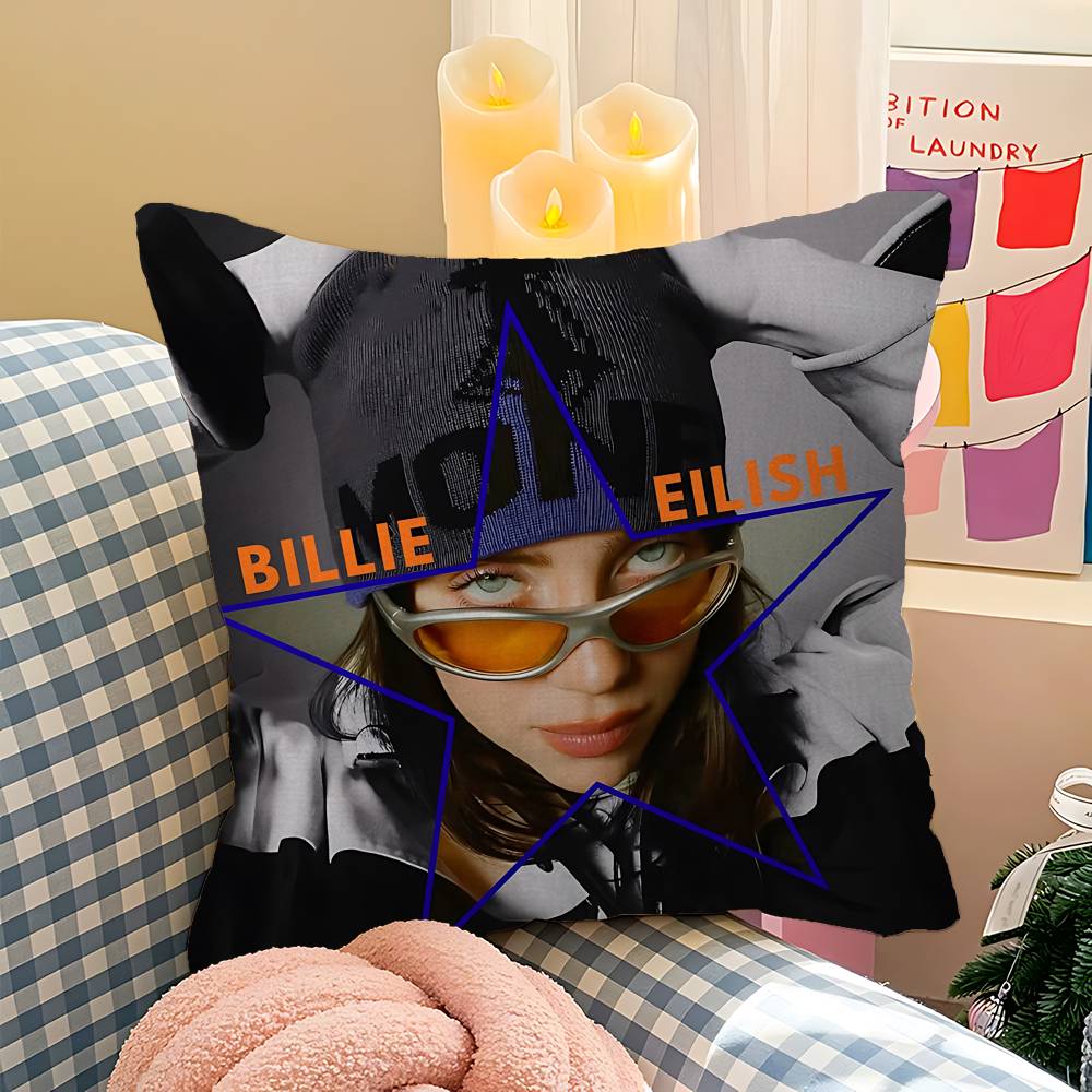 Pop Singer B-Billie Pillow Cover For Bedroom Room And Living Room Sofa Decorative Cushion Cover