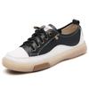 Women Summer Casual Outdoor Jogging Shoes Cow Leather Soft Sole Slip-on Flat Loafers Ladies Sneakers Breathable Walking Trainers