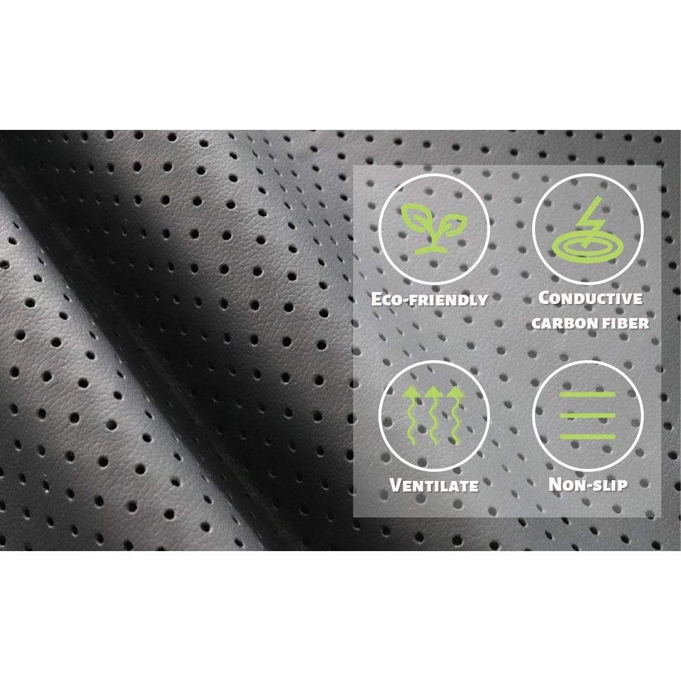 Дышащий заземляющий коврик 27 дюймов × 76 дюймов для кровати, заземляющий коврик для сна, противоскользящий заземляющий матрас из искусственной кожи с заземляющим шнуром