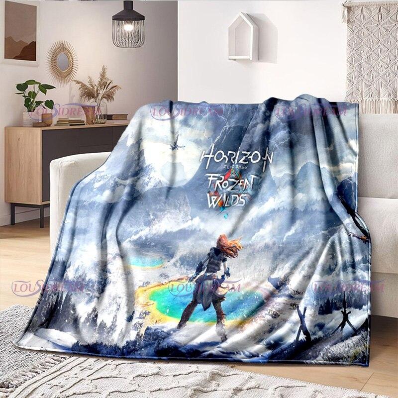 Одеяло для любителей геймеров Horizon Zero Dawn, игровое одеяло, флисовое одеяло, одеяло для взрослых и детей, покрывало для геймера, подарки