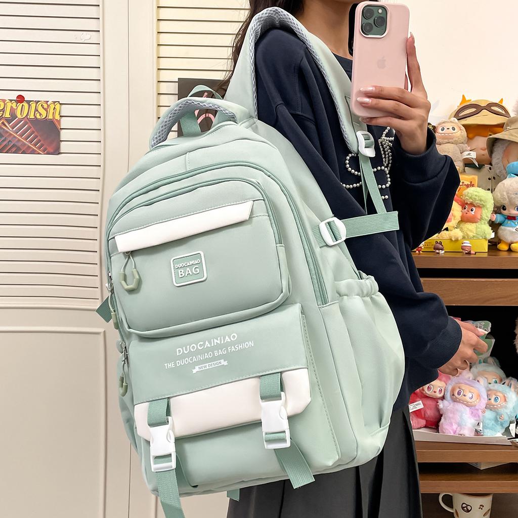 Schoolbagins Высококачественный школьный рюкзак большой емкости Рюкзак для ученика средней школы Маленький свежий студенческий рюкзак для кампуса