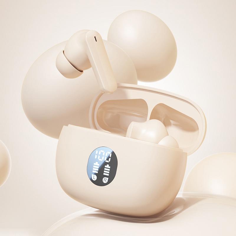 Спортивные наушники Высококлассная гарнитура с шумоподавлением Беспроводные Bluetooth 5.3 наушники-вкладыши С цифровым дисплеем Внутриканальные сенсорные наушники