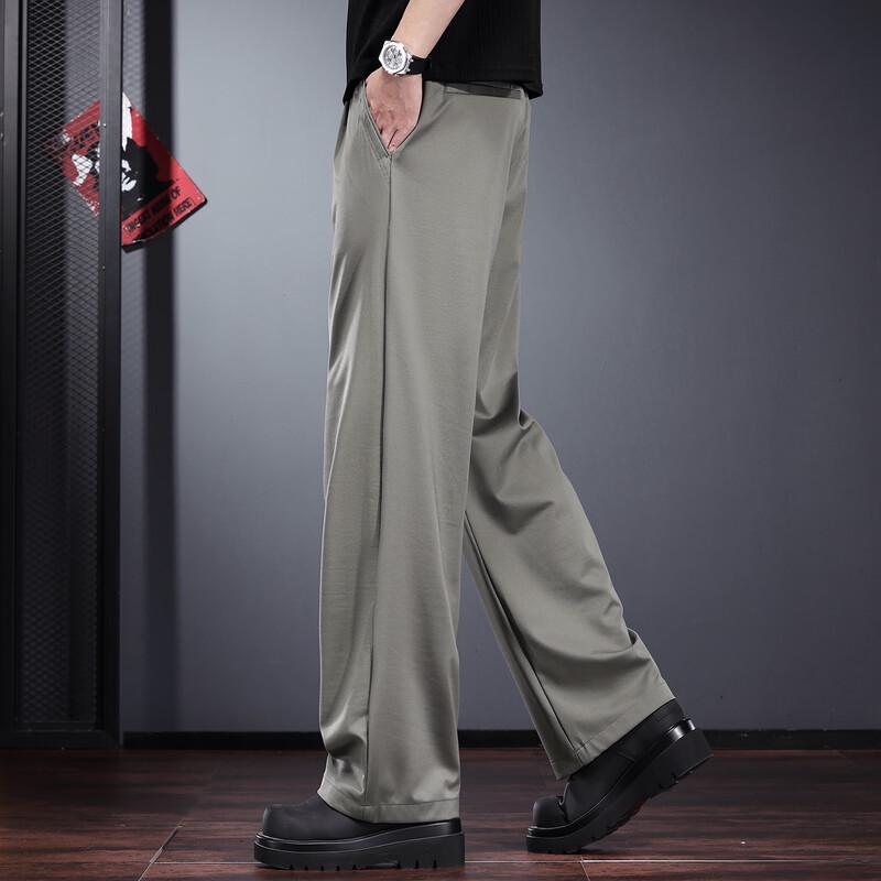 Мужские свободные брюки прямого кроя JieLeiNuo в стиле business casual