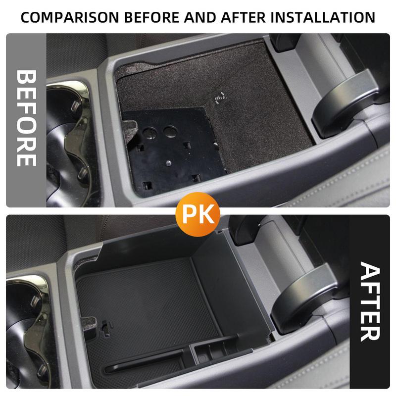 For Volkswagen VW Touareg 2011 2012 2013 2014 2015 2016 2017 2018 Armrest Box Storage Tray Holder Plate Container Accessories