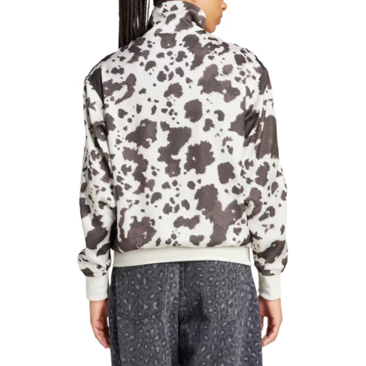 Adidas Оригинальная атласная куртка-трек с полосками, свободного кроя, на молнии, со стойкой, с длинными рукавами, женская куртка, серая, белая, KA2683