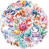 200x/набор наклеек с морскими животными, водонепроницаемые наклейки, наклейки на бутылки с водой, настенные наклейки с морскими животными для украшений скейтбордов