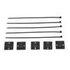 200Pcs Nylon   High Temperature Resistant Strong Nylon Self Locking Cable   with Mounts for Cable Fence