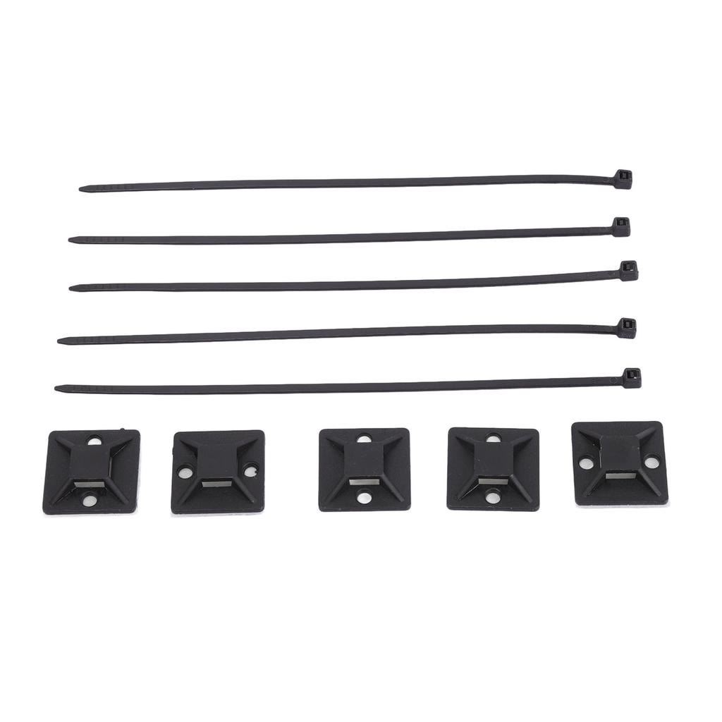 200Pcs Nylon High Temperature Resistant Strong Nylon Self Locking Cable with Mounts for Cable Fence
