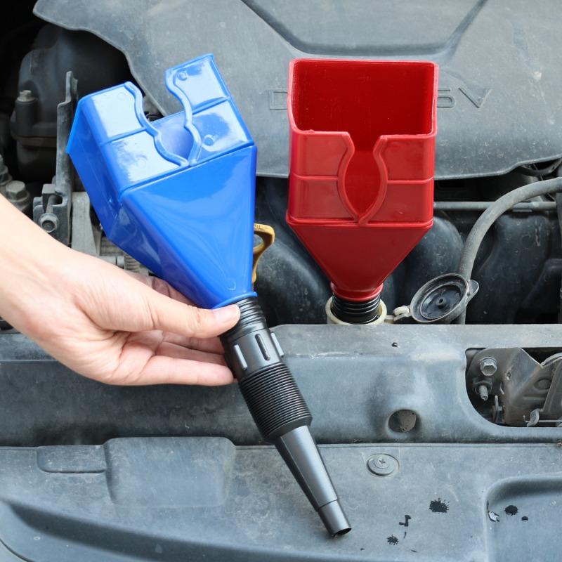 Автомобильная пластиковая воронка для заправки, портативный складной телескопический шланг, заправка без помощи рук, воронка для мотоцикла, инструмент для ремонта автомобиля