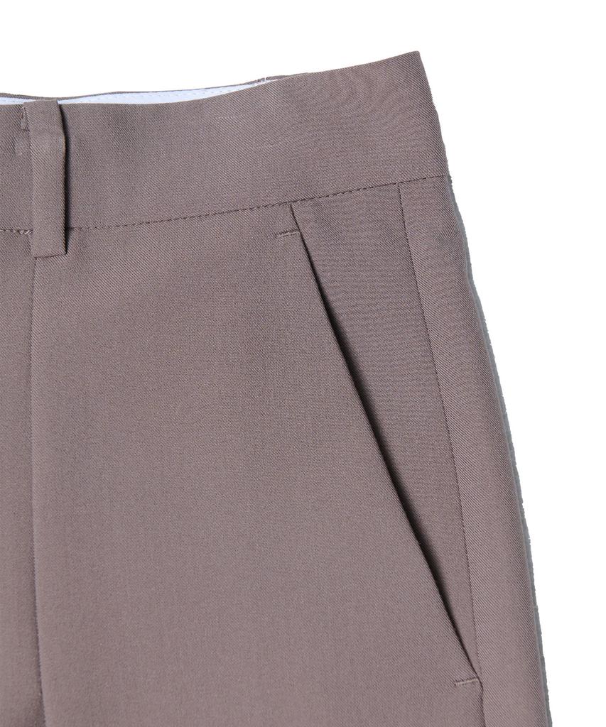 TEN PAST SEVEN Wide Tuck Slacks - Light Brown