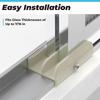 Sliding Shower Door Bottom Guide Fits for Sliding Shower Door (Top Hung) Tub Enclosure Systems, 1/2 In Channels for Glass Shower Door Plastic Guide