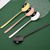 8 шт./набор Зеркальные палочки для еды Ложка Набор столовых приборов Золотой набор посуды Роскошные столовые приборы из нержавеющей стали Корейский набор посуды