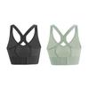 2 Pack Women's Breathable Sports Bra High Strength Support Underwear Jump Rope Running Yoga Braletter Summer Tank Top