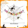 Halloween Spider Web Decoration Backdrop for Masquerade Party Supplies Home