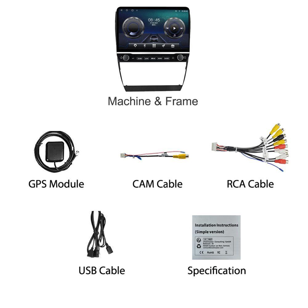 Автомобильное радио на Android для A6 C5 1997-2004 S6 1999-2004 RS6 2002-2006 с кнопочной ручкой мультимедийный плеер навигация GPS Carplay 2 + 32 ГБ