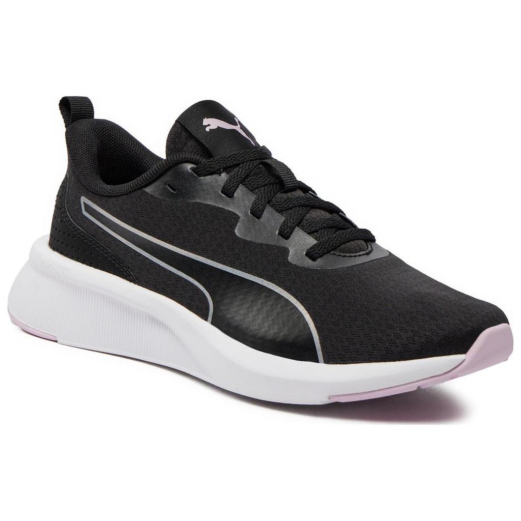 Puma Flyer Lite Кроссовки унисекс с круглым носком, на шнуровке, амортизирующие, нескользящие, легкие, низкие, для бега, 378774-13, черно-фиолетовые