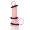 3Pcs Useful Cock Ring Convenient Smooth Eco-friendly Portable Soft Lock Penis Ring for Adult Men