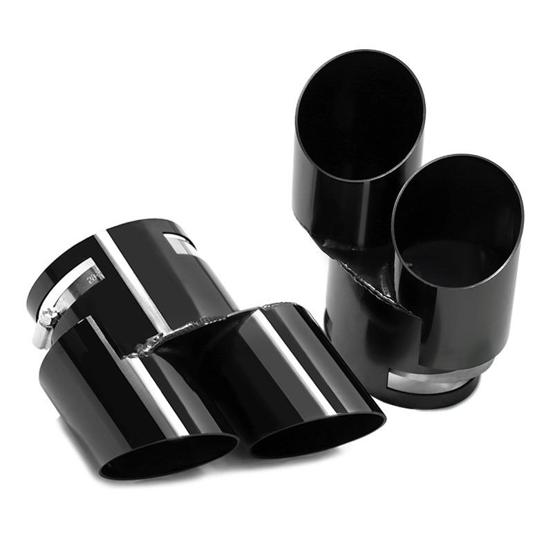 Наконечник глушителя для BMW G05 X5 G06 X6 Квадратный наконечник без сварки Выхлопная труба Нержавеющая сталь Без резки Наконечник глушителя Сопло Наконечник выхлопной трубы