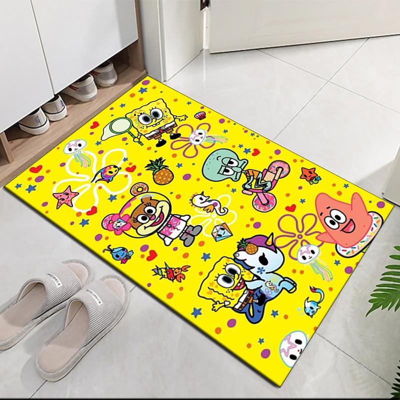 SpongeBob SquarePants Printed Carpet, for Office Chair Living Room Bedroom Kitchen Room Decor Gifts.