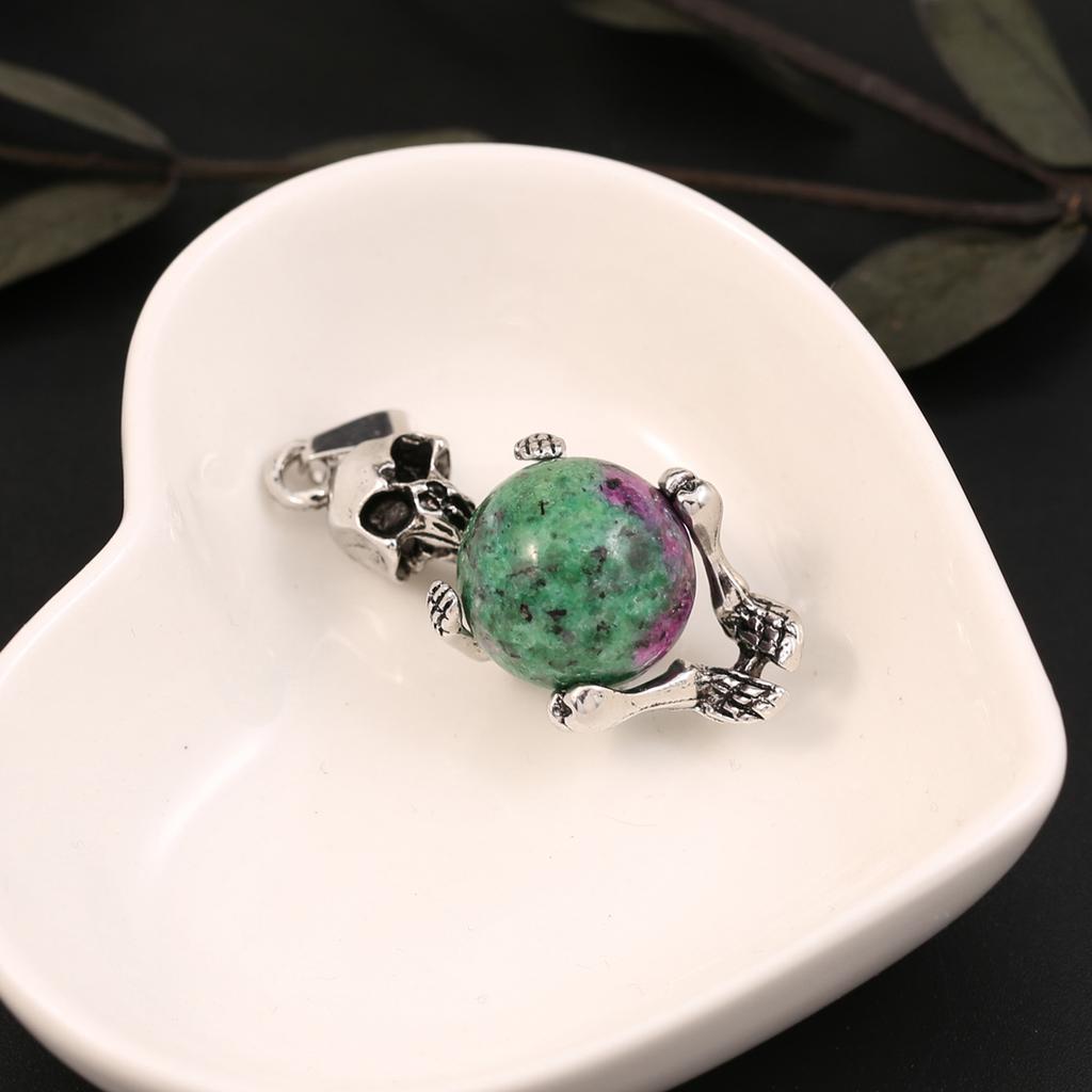 Ожерелье, кулон из натурального камня малахит/розовый кварц, подвеска в форме черепа, подвески для изготовления ювелирных изделий, ожерелье, браслет, аксессуары