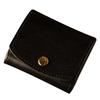 Am De Mas Compact Genuine Leather Coin Small Made In Stylish Coin Men's Case, Wallet, Japan, Purse, Black, CP-045