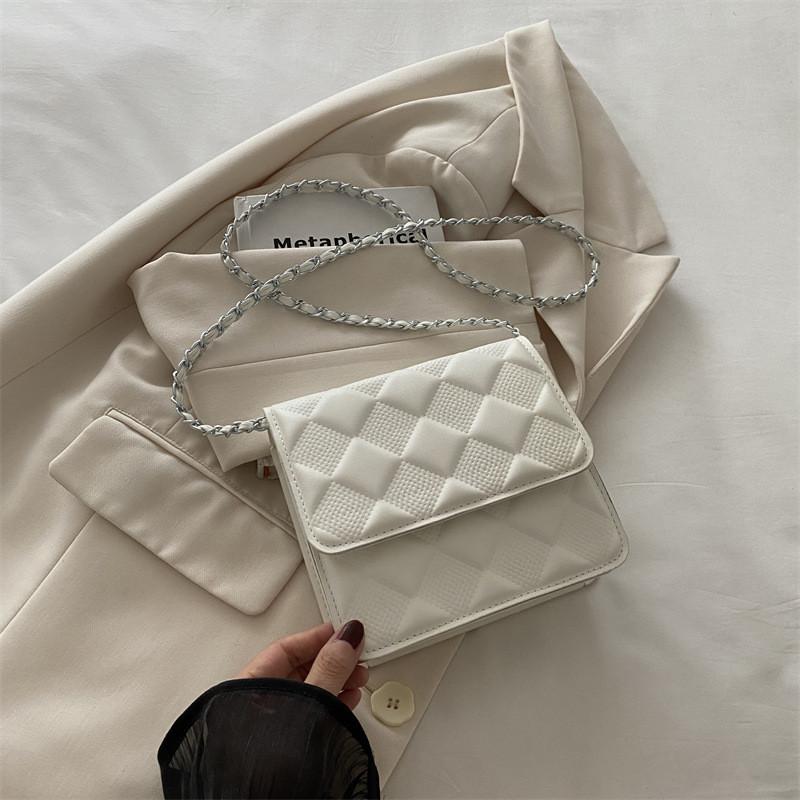 Trendy Summer Chain Shoulder Bag For Women Stylish Medium Size Pu Crossbody Bag