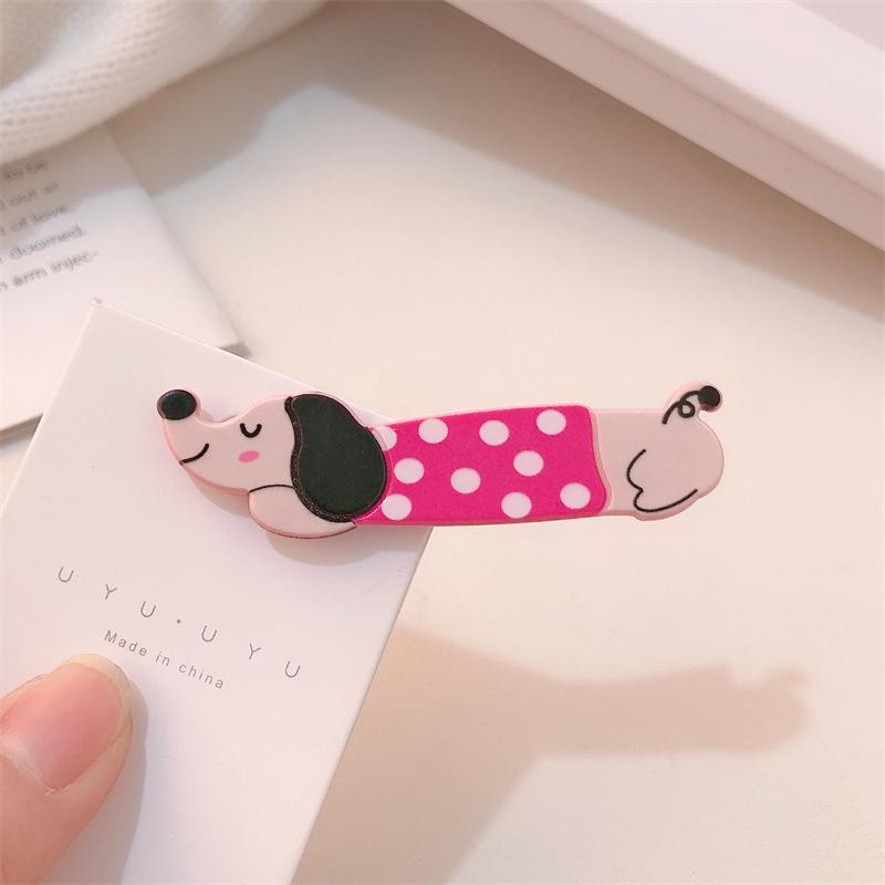 Очаровательная заколка для волос в виде мультяшного щенка - милая девичья заколка в виде утконосика для боковой челки, милый новый стиль аксессуара для волос