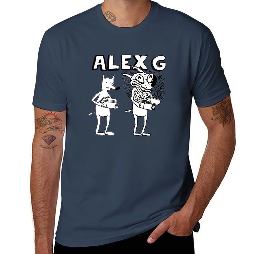 (Sandy) Alex G Pandora&x27;s box logo T-Shirt t shirts for man cotton T-Shirt