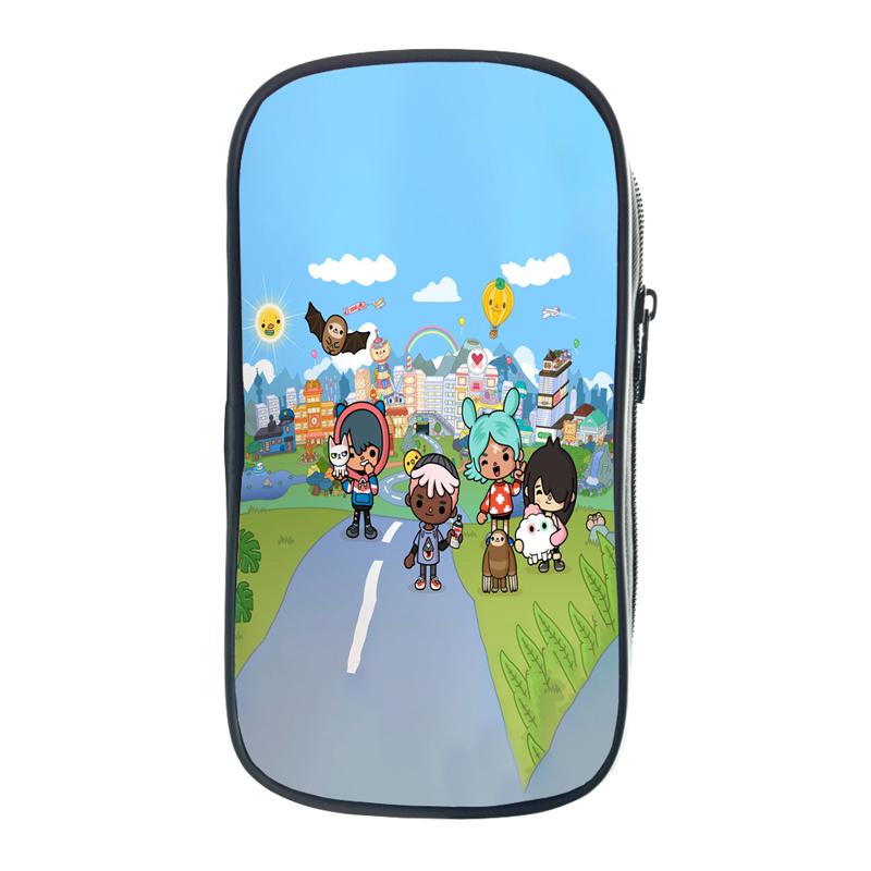 Toca Life World Пенал Подарок Детям Мальчикам Студентам Пенал Для Хранения Ручки Сумка Школьные Принадлежности Коробка Канцелярских Принадлежностей