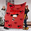 Personalized Custom Name Blanket - Pucca Print Design,Blanket for Sofa,Bed,Travel,Camping - Soft and Warm, Great Gift