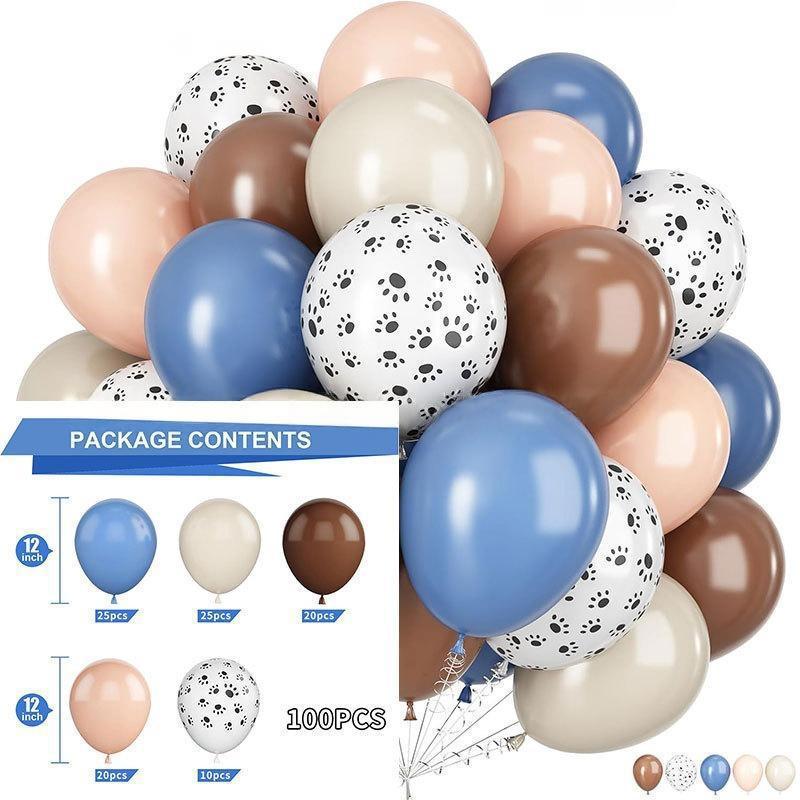 New Year Matte Glitter Metallic Latex Balloon Set for Decorative Photo Atmosphere
