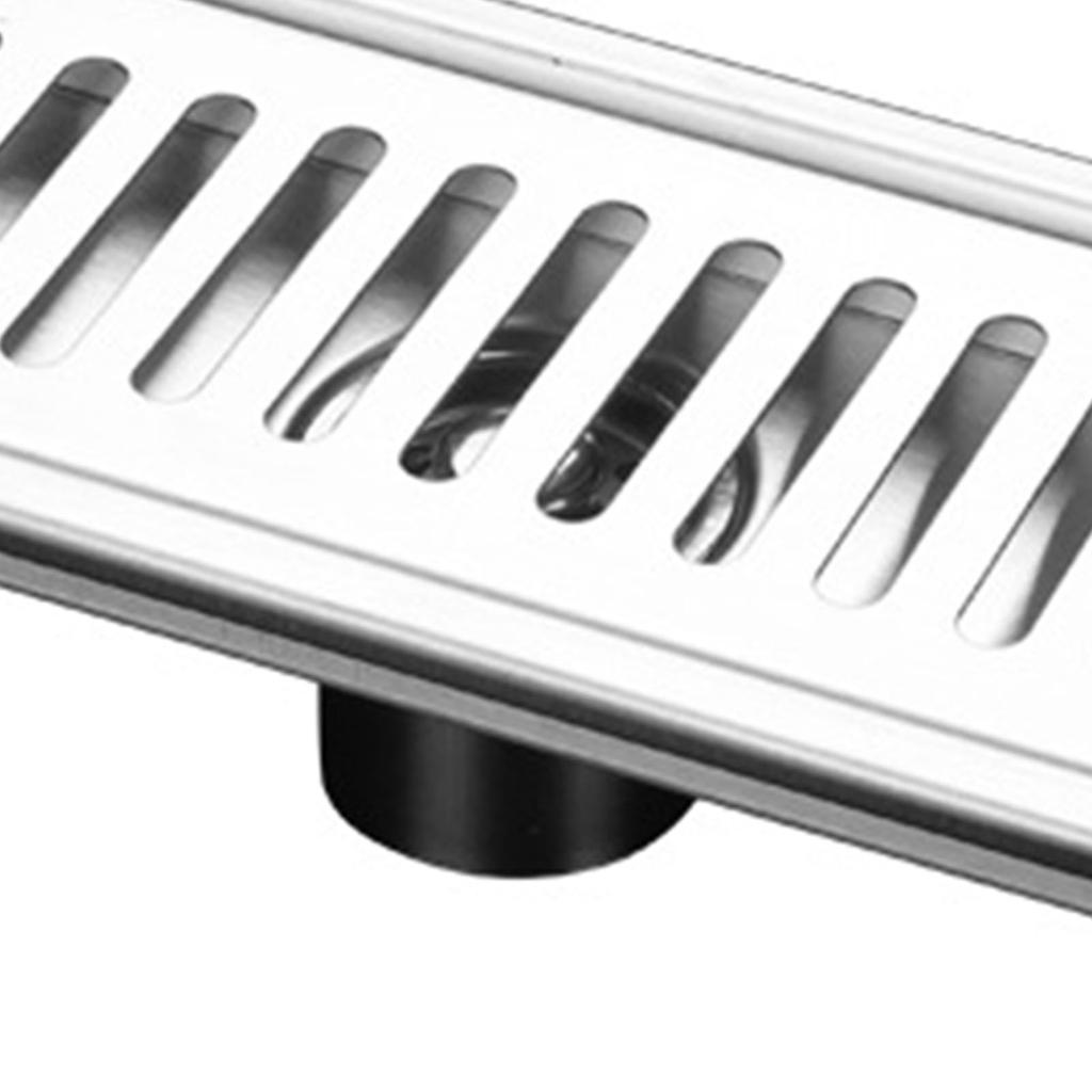 Длинный сливной слив из нержавеющей стали с большим дезодорирующим фильтром для душевой комнаты отеля